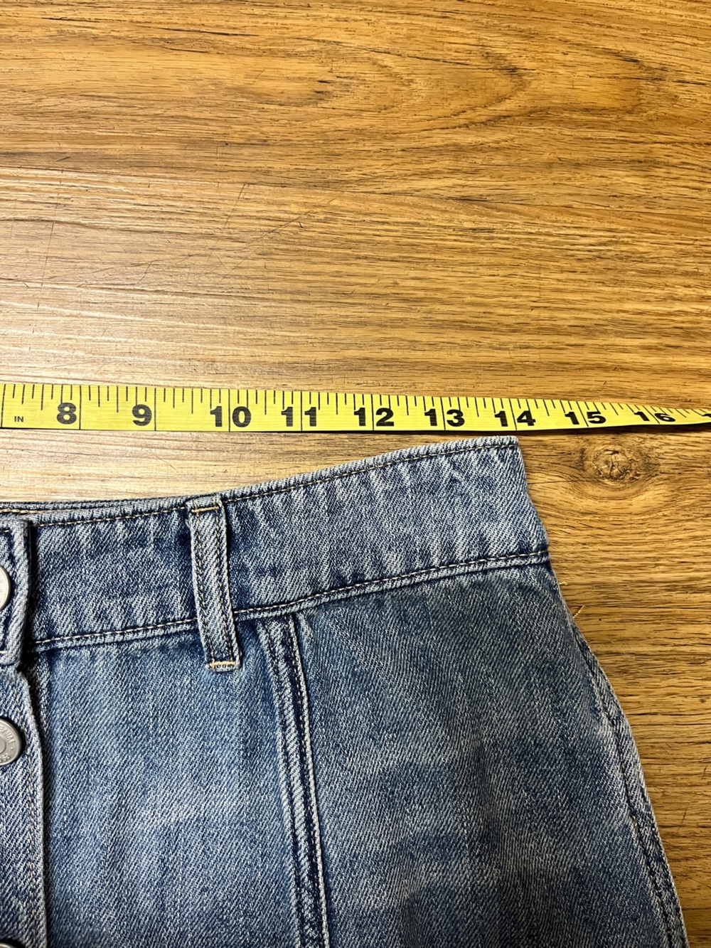 Gap Vintage Style Long Denim Skirt Button Front Size 6/28” Summer Festival - Picture 5 of 9